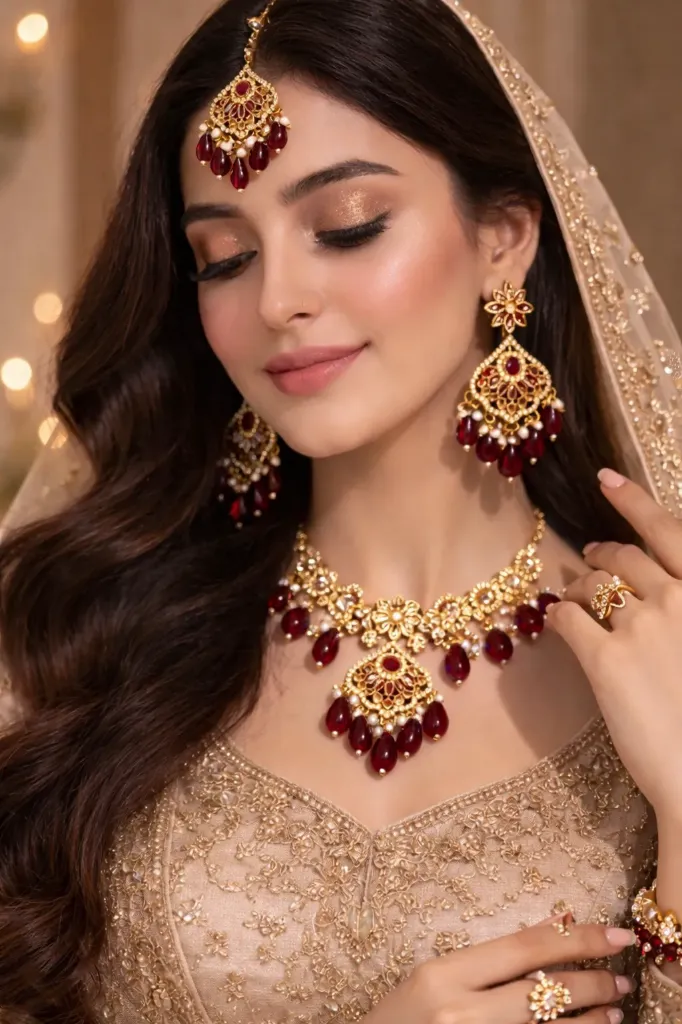 Punjabi Necklace, Earrings & Tikka Set Australia