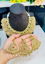 Polki Necklace, Earrings & Tikka Set | Wedding & Party Jewellery