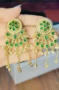 Green Kashmiri Earrings