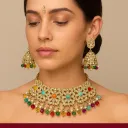 Pakistani Multi Chokkar Set With Passa